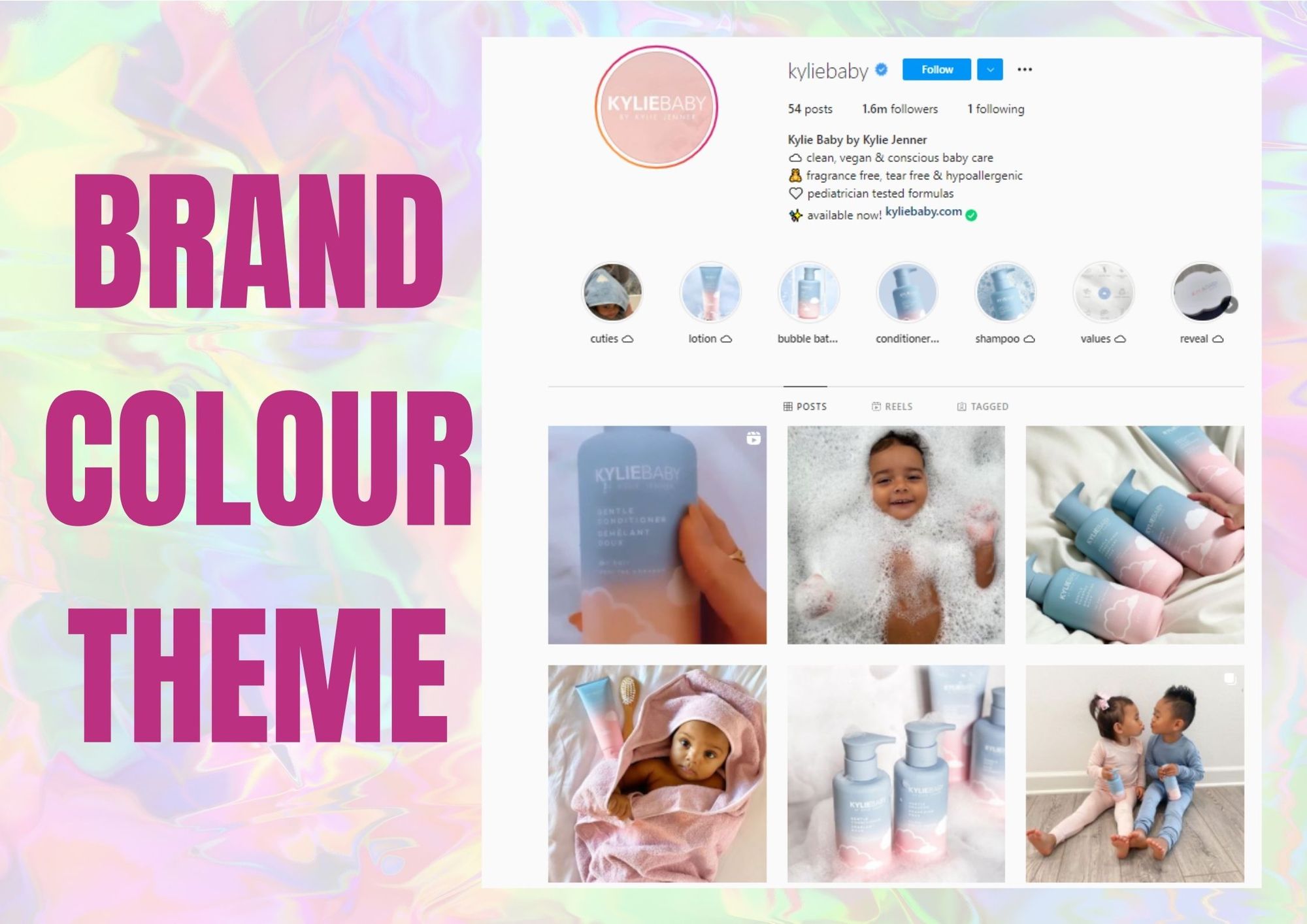 Brand Colour IG feed theme